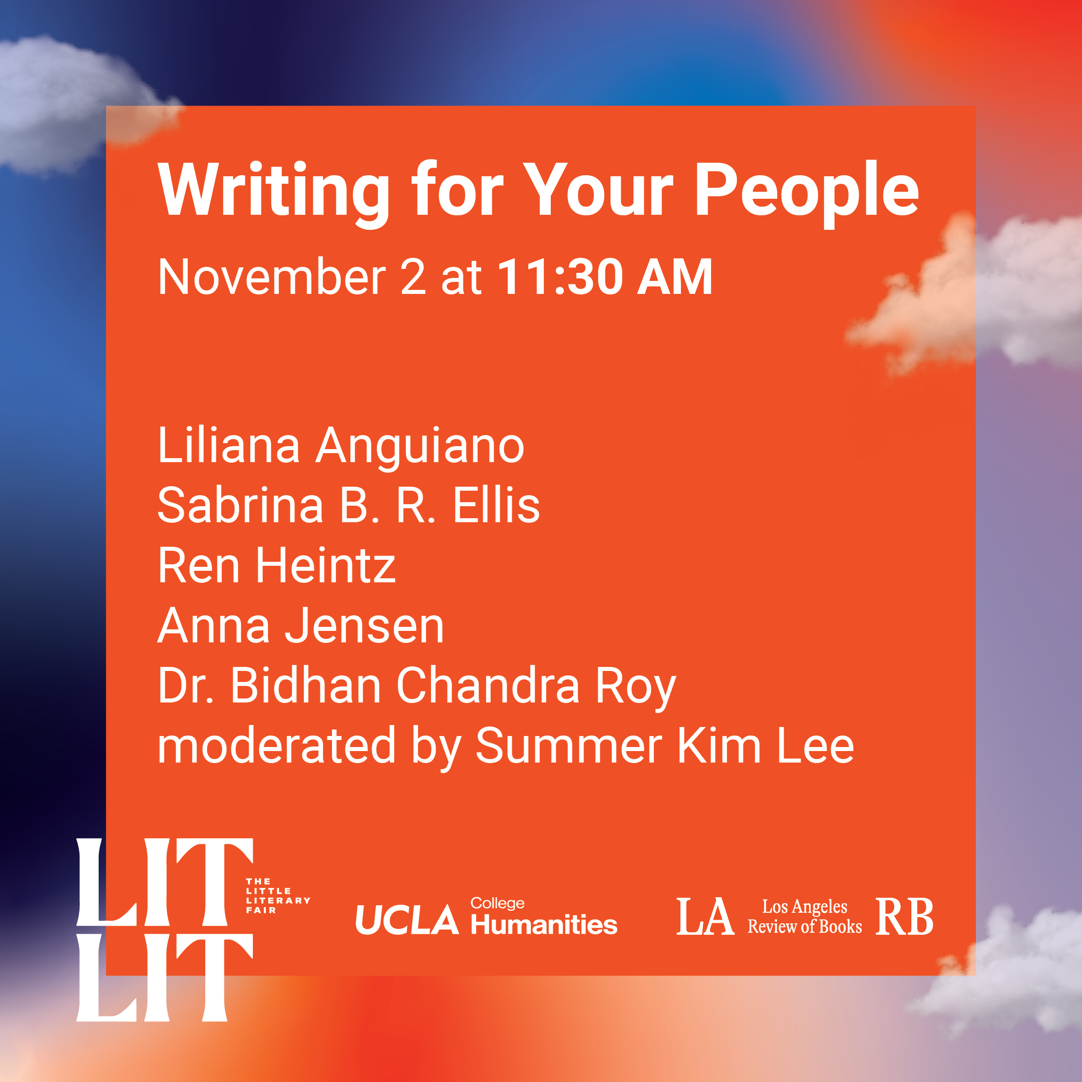 LARB’s LITLIT Panel: Writing For Your People