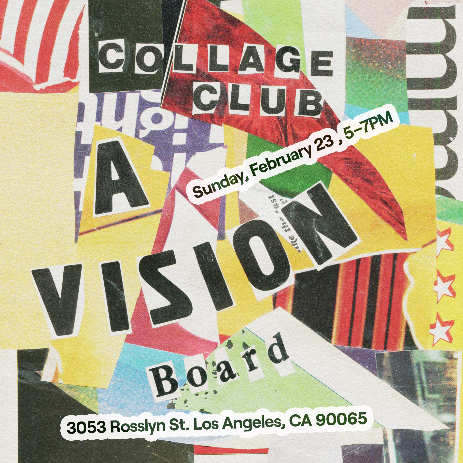 Collage Club with Mars Ibarreche: Collaging Dreams, Vision Board as Artwork