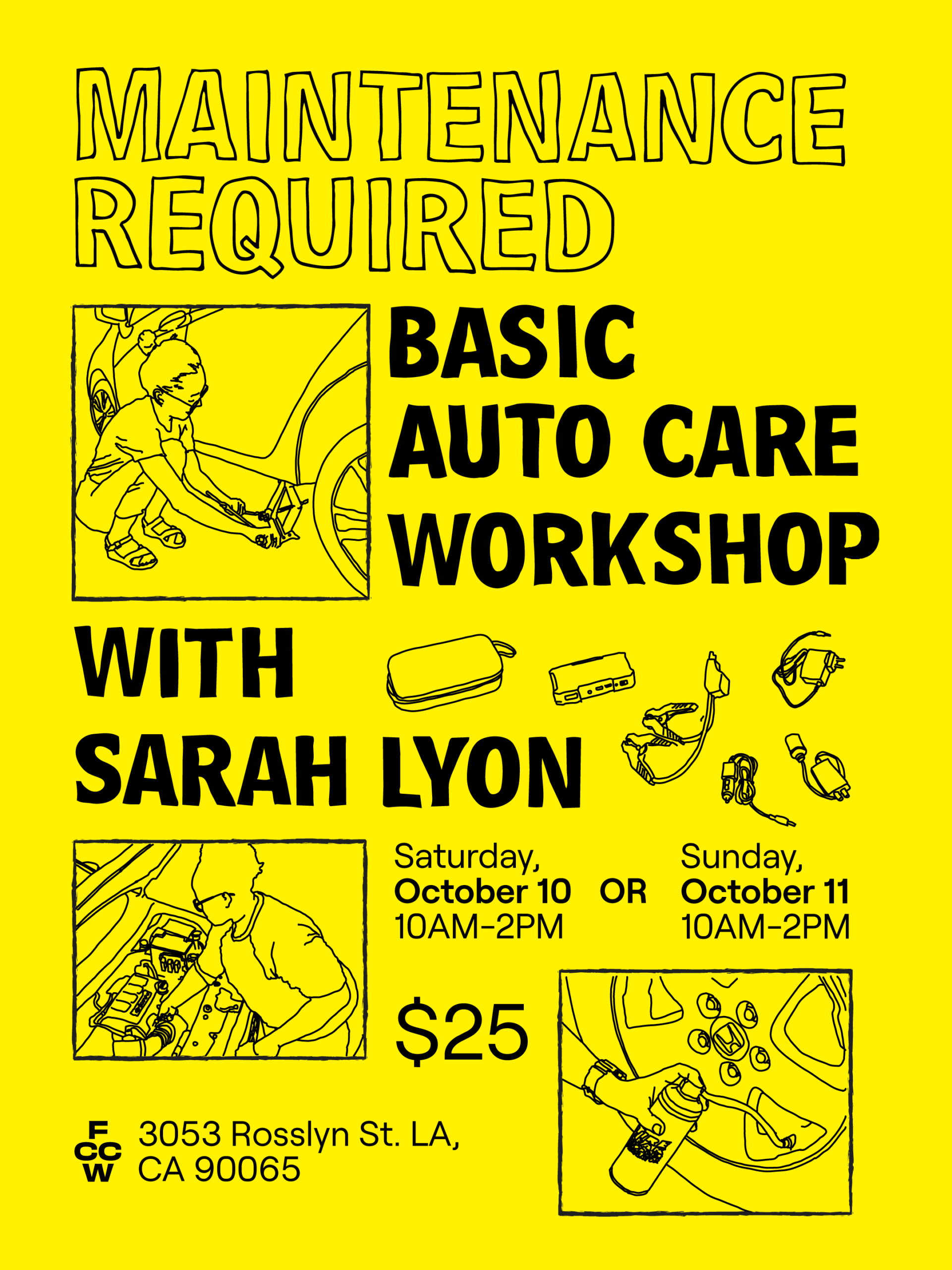 Maintenance Required: Basic Auto Care Workshops with Sarah Lyon